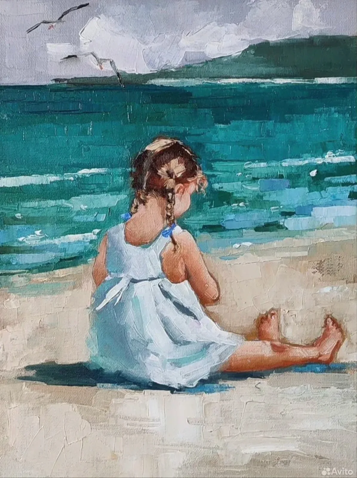 Картина «Тёплый песочек» — Ольга Смыкова, Жанровая живопись, аукцион Artstore