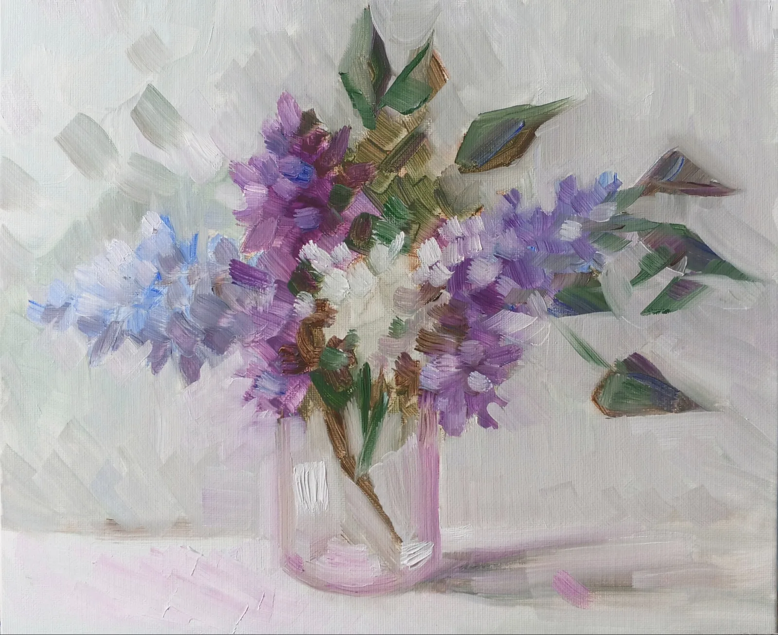 Картина «Сирень» — Ольга Игнатьева, Натюрморт, Написала эту картину в 2026 году, когда особенно хотелось передать нежность и к…