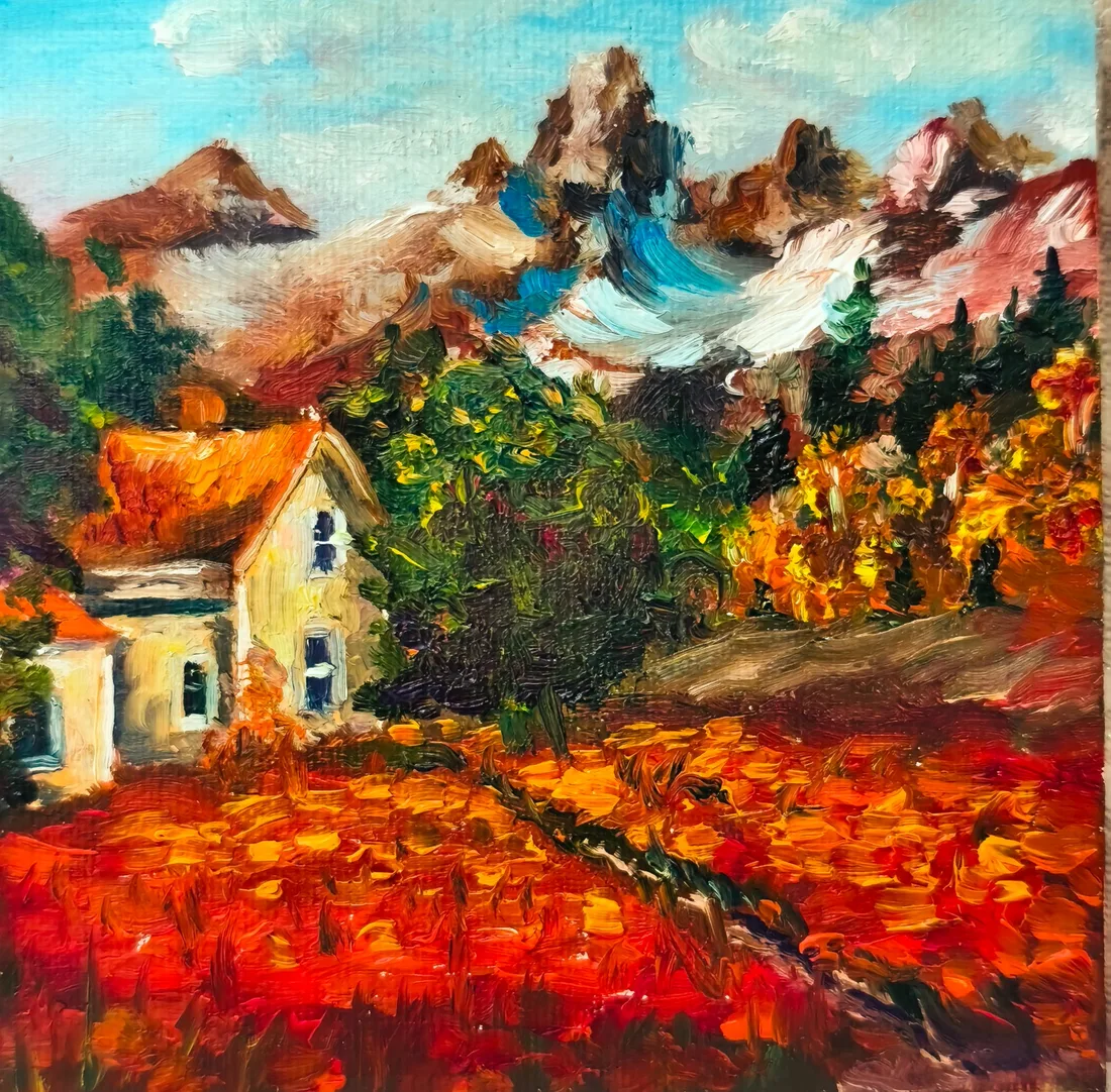 Картина «Осень» — Ландыш Басырова, Пейзаж