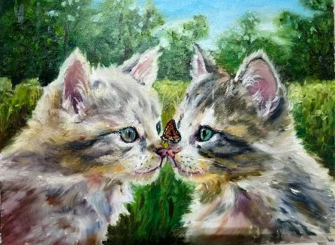 Картина «Котята» — Ландыш Басырова, Анималистика