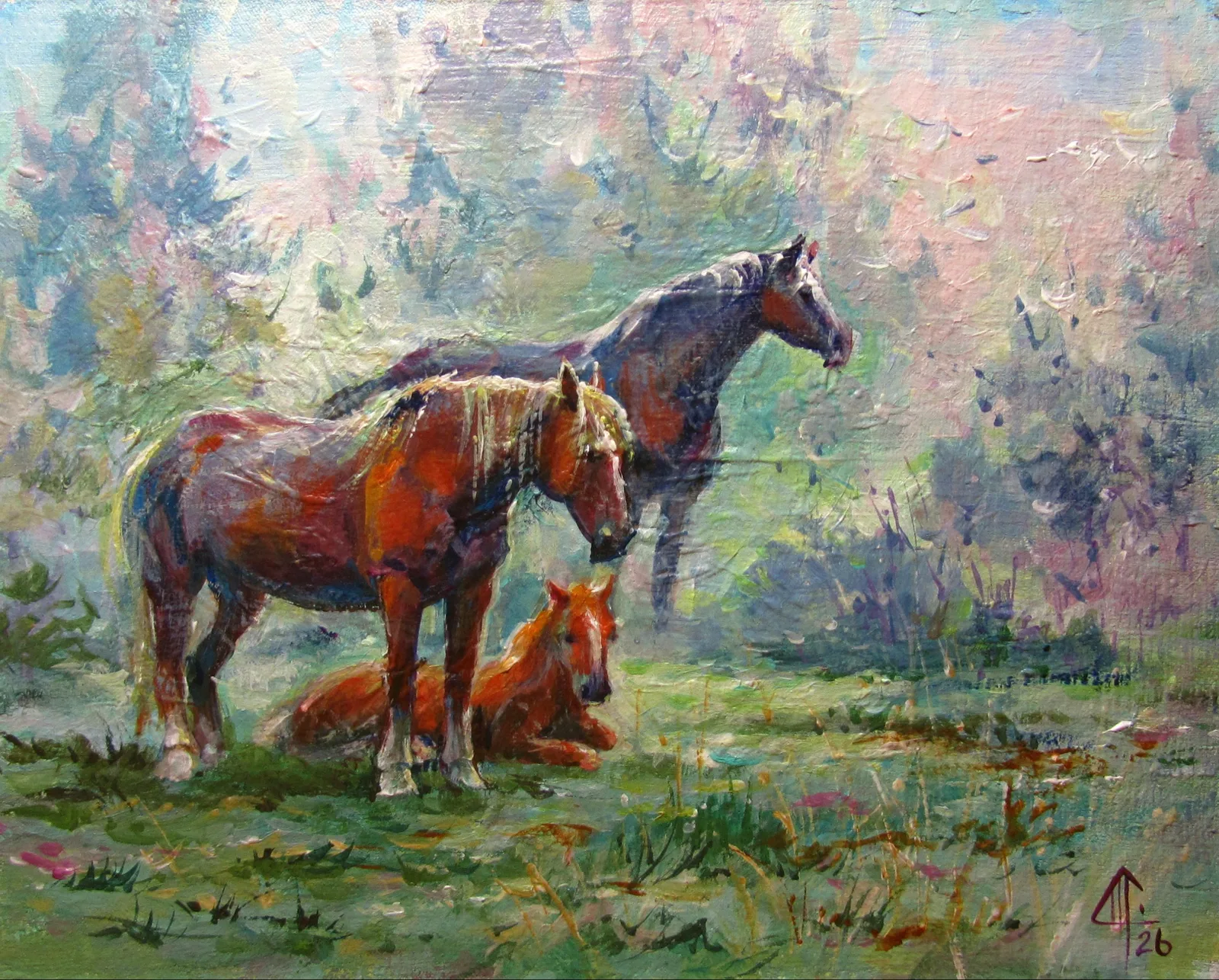 Картина «" Утро седое "» — Светлана Щавлева, Анималистика, аукцион Artstore