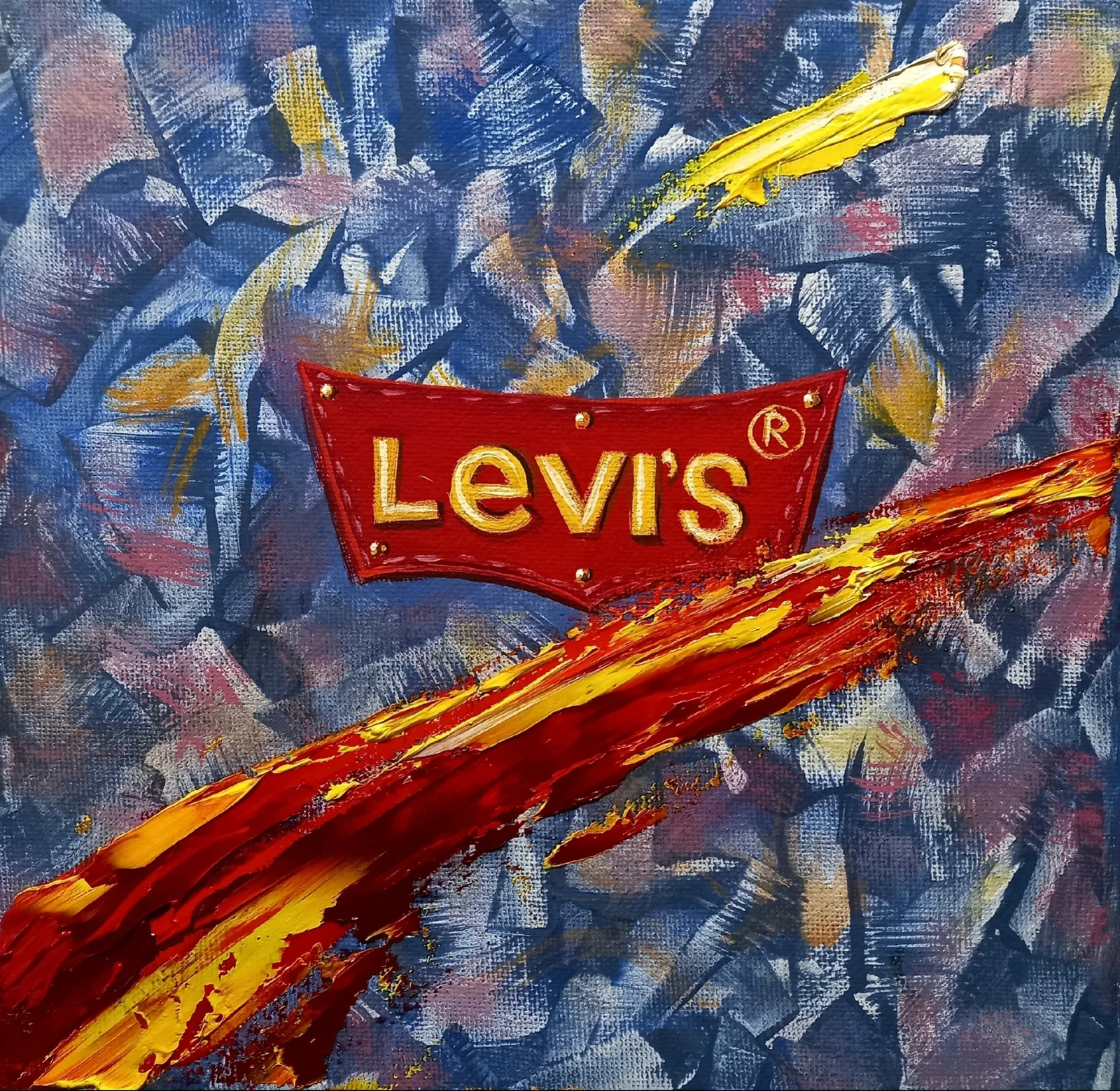 Картина «"Джинсовая симфония "Levi's №501"» — Сергей Могилевский, Абстракция, аукцион Artstore