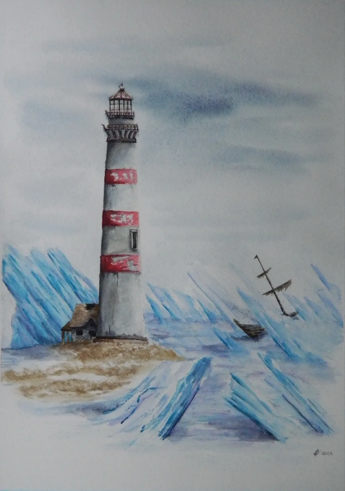 Картина «Маяк» — Иван Серов, Пейзаж, аукцион Artstore