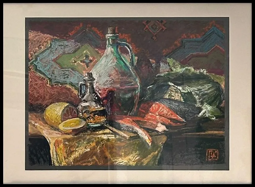 Картина «Натюрморт с рыбой» — Петр Шелахов, Натюрморт, Глядя на эту картину, испытываю чувство спокойствия и умиротворения. Натюрморт …