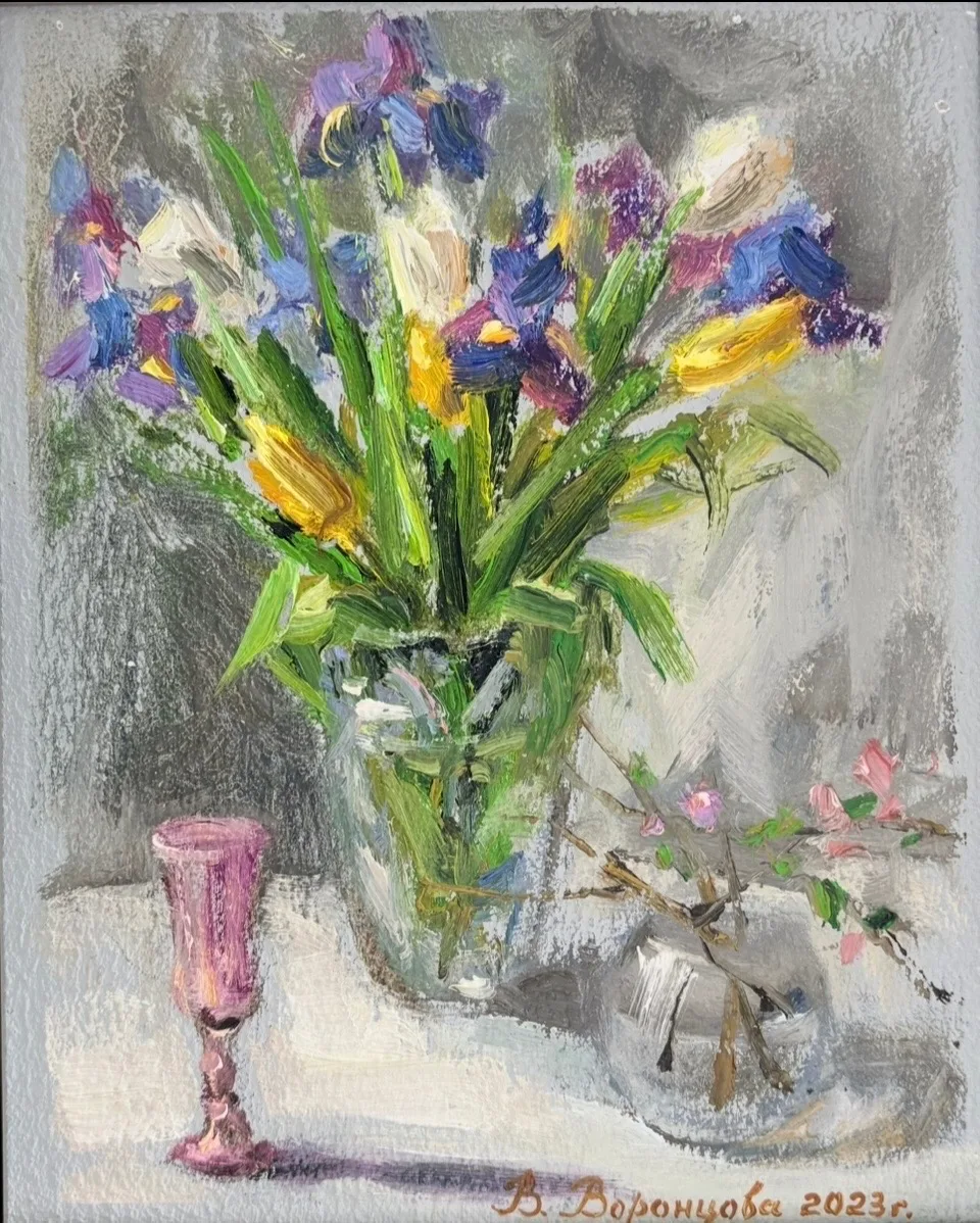 Картина «Весенний натюрморт» — Виктория Воронцова, Натюрморт, Эта картина была написана 8 марта в художественной студии . Мне очень нравиться…