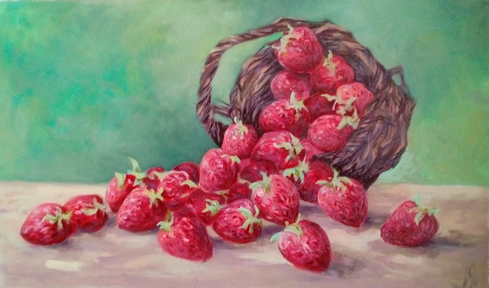 Картина «Корзинка» — Павел Масякин, Натюрморт, Корзинка — это не просто натюрморт, а летняя история, рассказанная на языке кра…