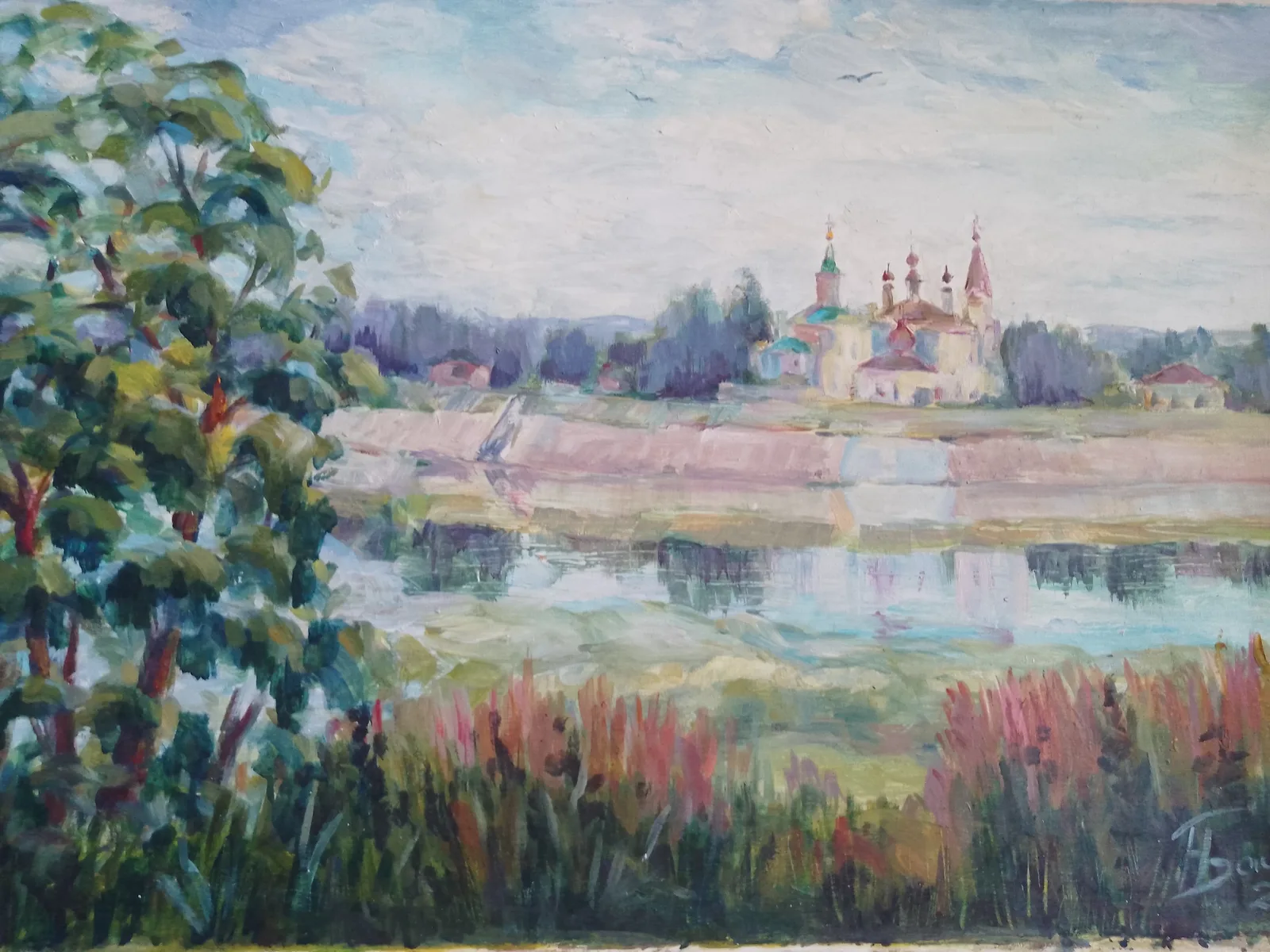 Картина «Русский север. Великий Устюг .» — Наталия Руднева, Пейзаж, Образ спокойного и умиротворенного русского севера вдохновил меня на создание э…