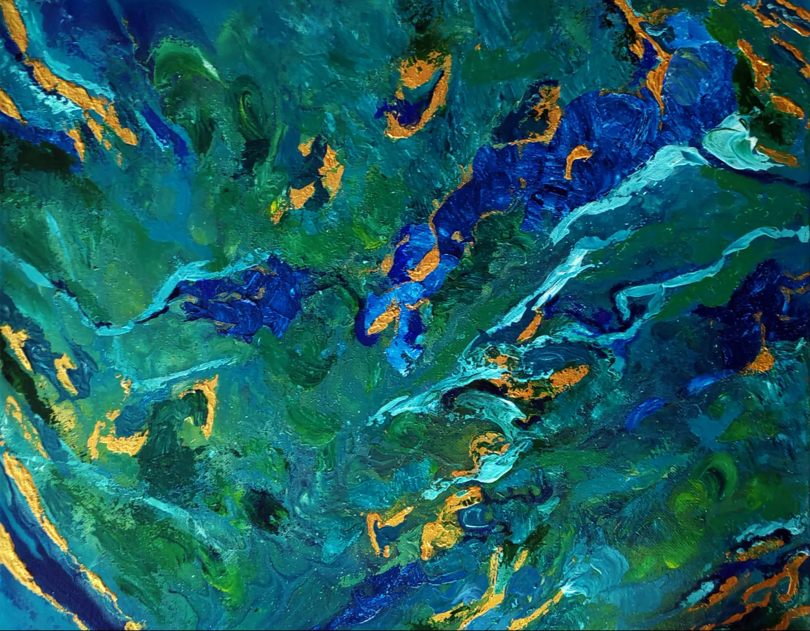 Картина «Тайны лагуны» — Елена Малыхина, Абстракция, аукцион Artstore