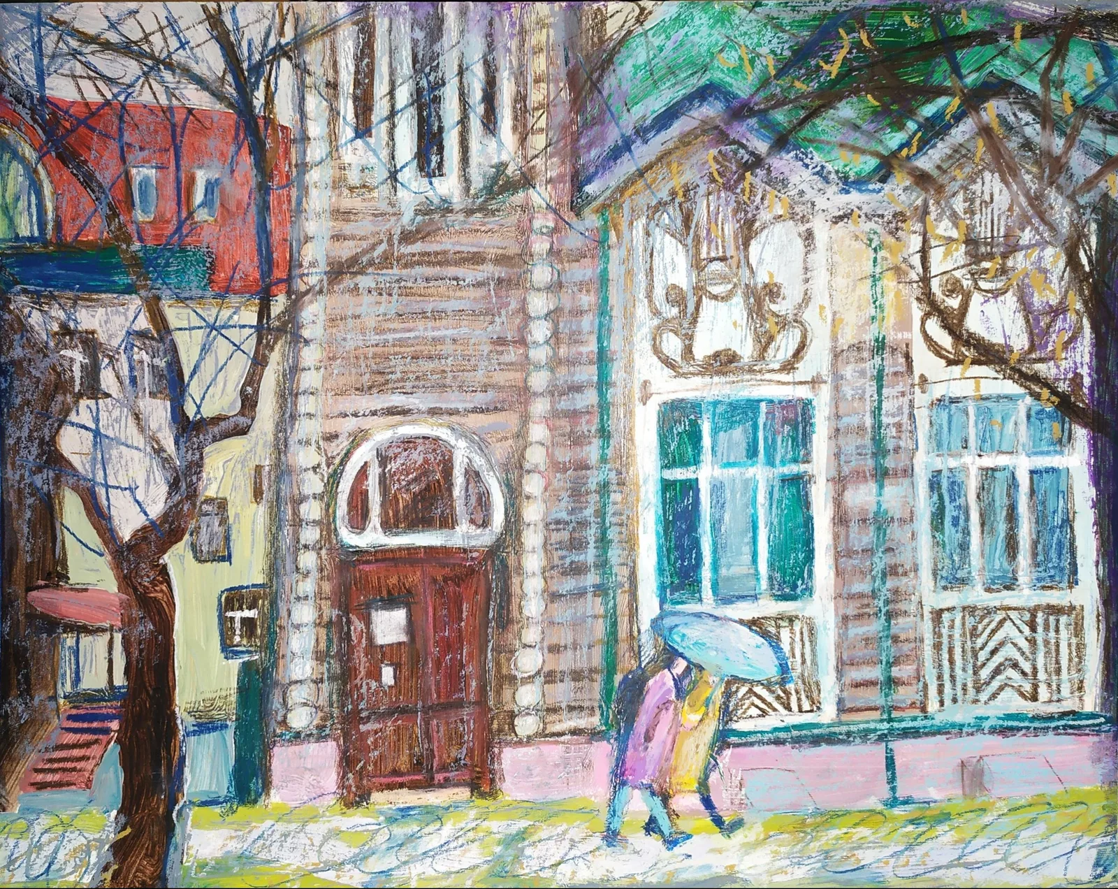 Картина «Дом охотника. Томск» — Оксана Нагорская, Городской пейзаж, аукцион Artstore