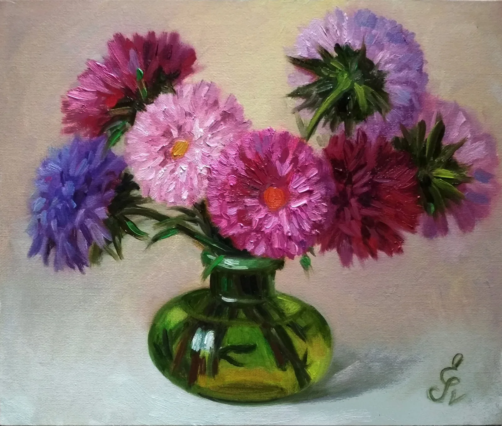 "Маленький букетик астр"