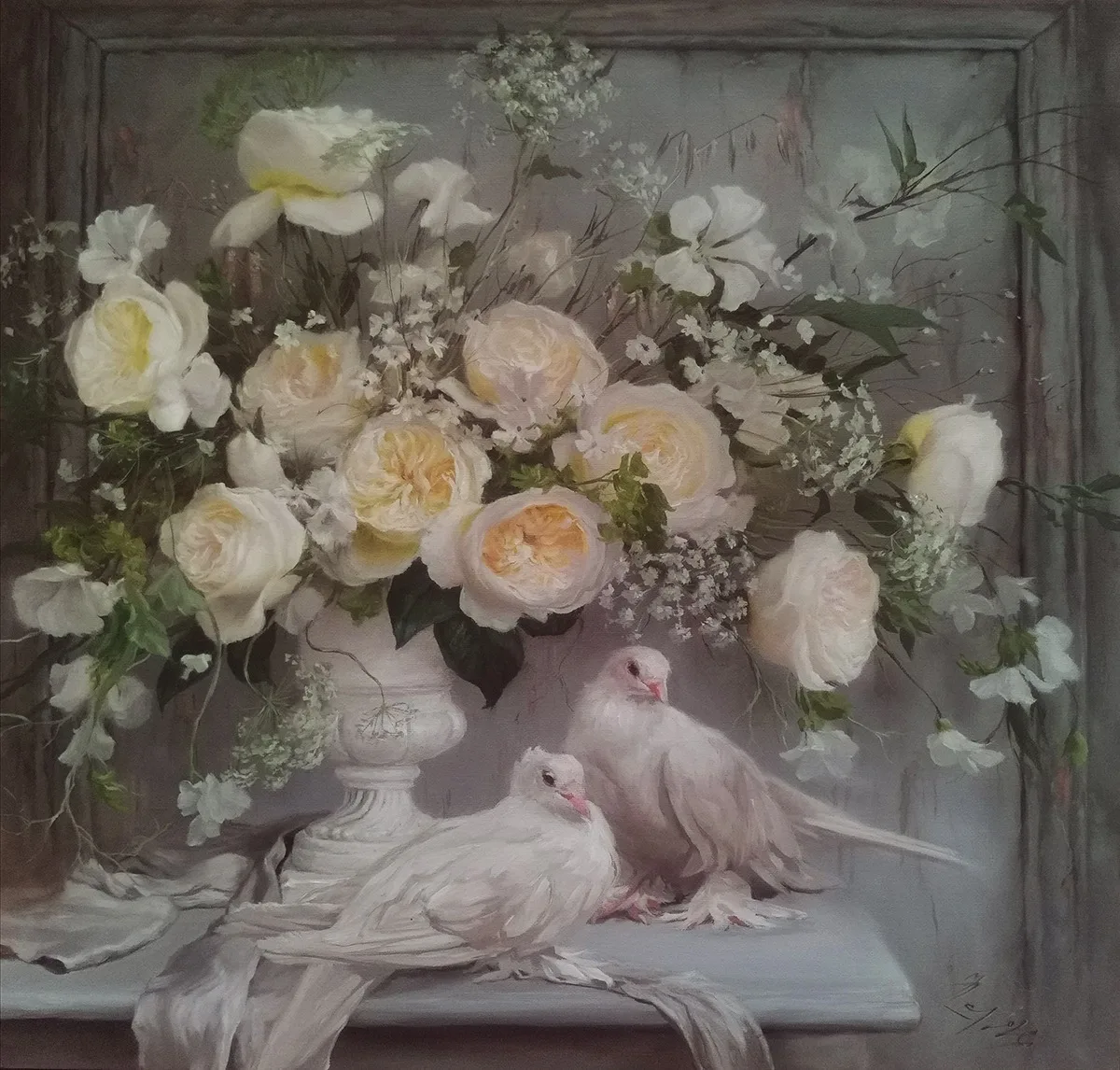 Картина «"Нежность."» — Марина Петухова, Натюрморт, В картине чувствуется тихая утренняя прохлада, возможно, ранняя весна или поздн…