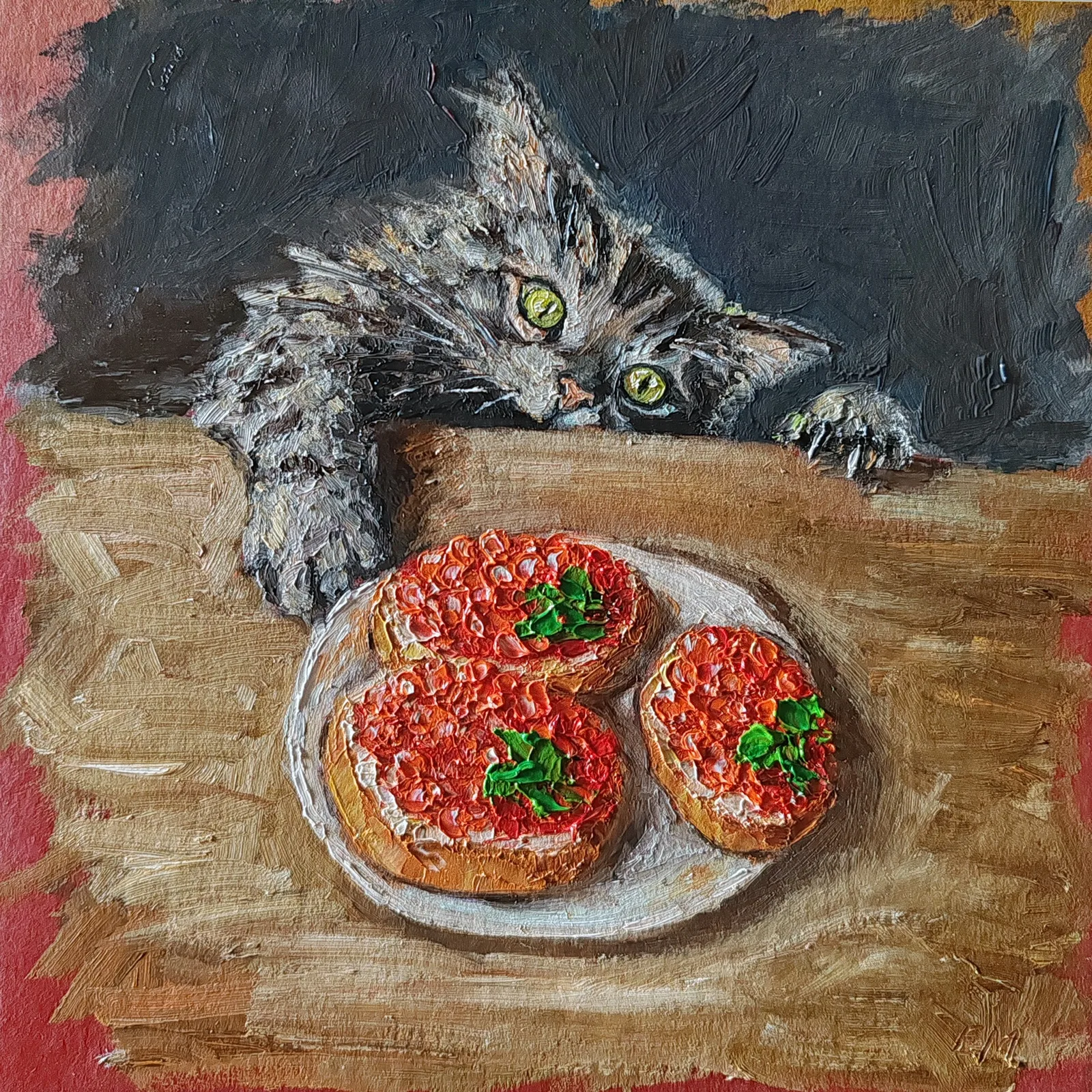 Картина «Соблазн» — Елена Малыхина, Жанровая живопись, В картине "Соблазн" художница Елена Малыхина использует насыщенные, тёплые цвет…