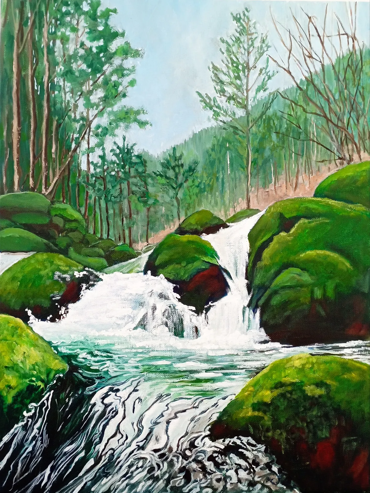 Картина «Уральская река.» — Татьяна Мельгунова, Пейзаж, Я написала эту картину, вдохновившись красотой природы Урала. Для меня она — от…