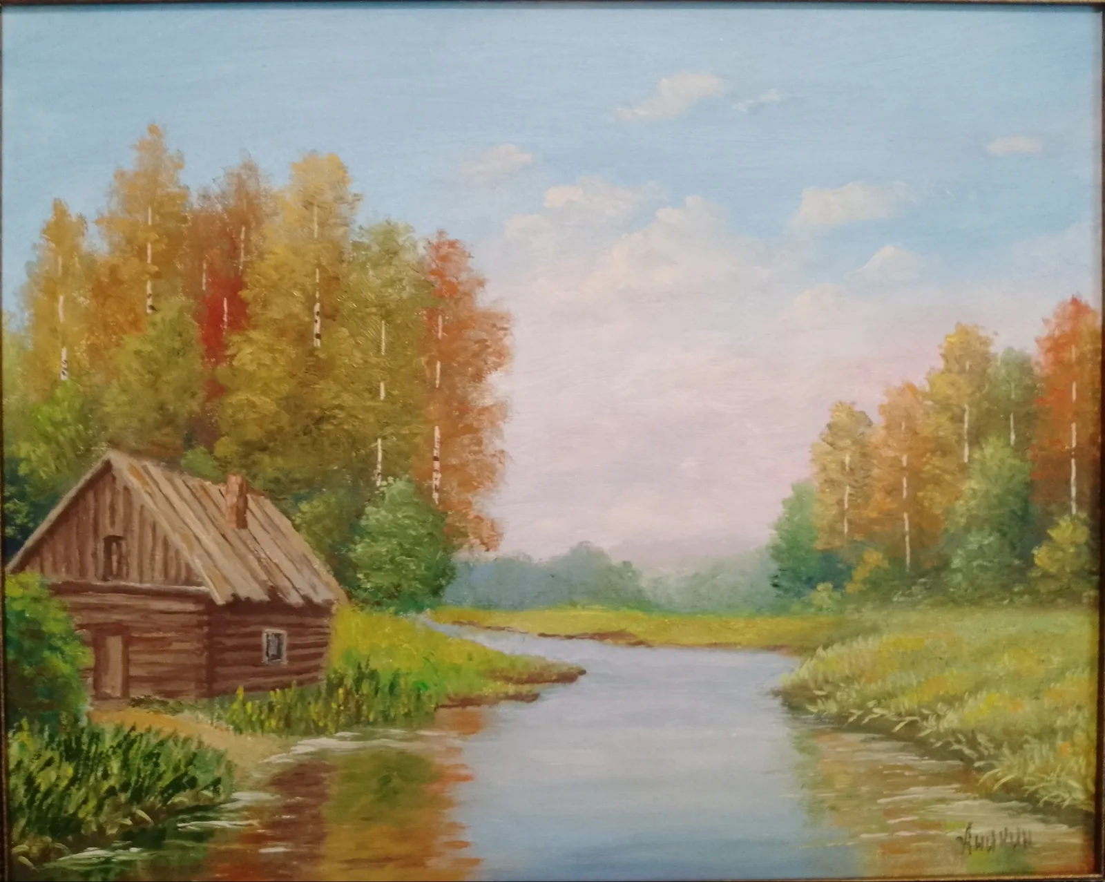 Картина «краски осени» — евгений аникин, Пейзаж, Картина (краски осени)   написана маслом на маг. холсте на картоне Размер 40-50…