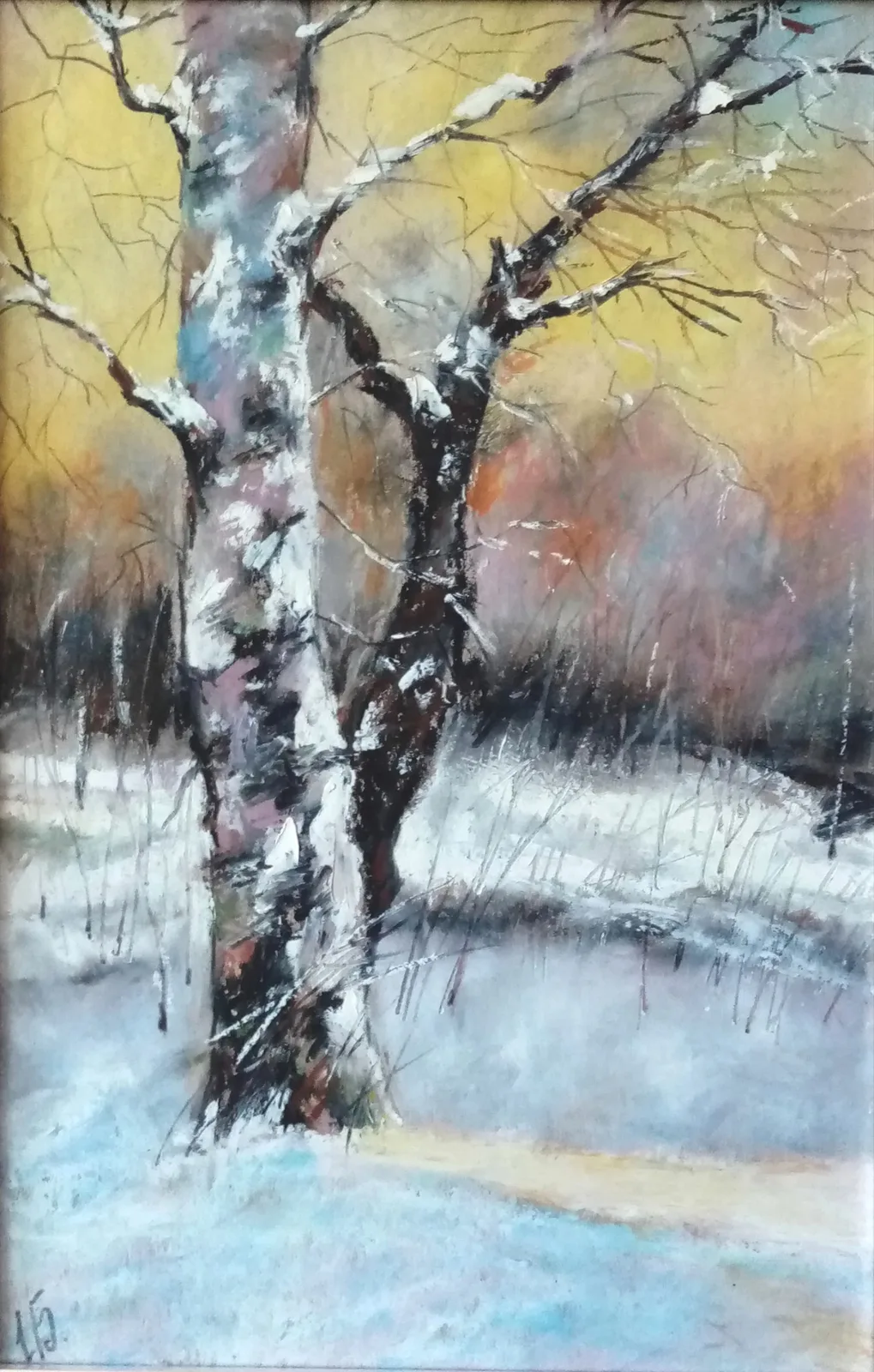 Часовые зимы. Закат.