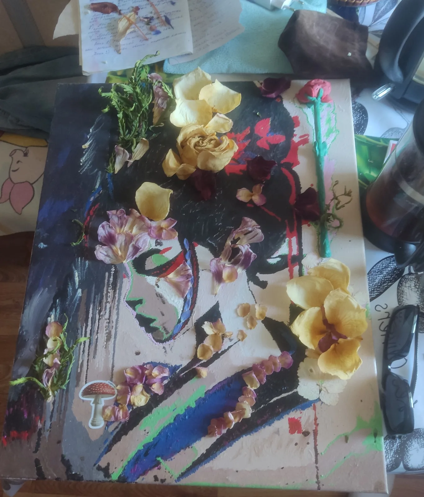 Картина «За3Dtryl новый стиль» — Angry Berdg, Абстракция, Писал картину в разных состояниях в разные времена , пока она находится в таком…
