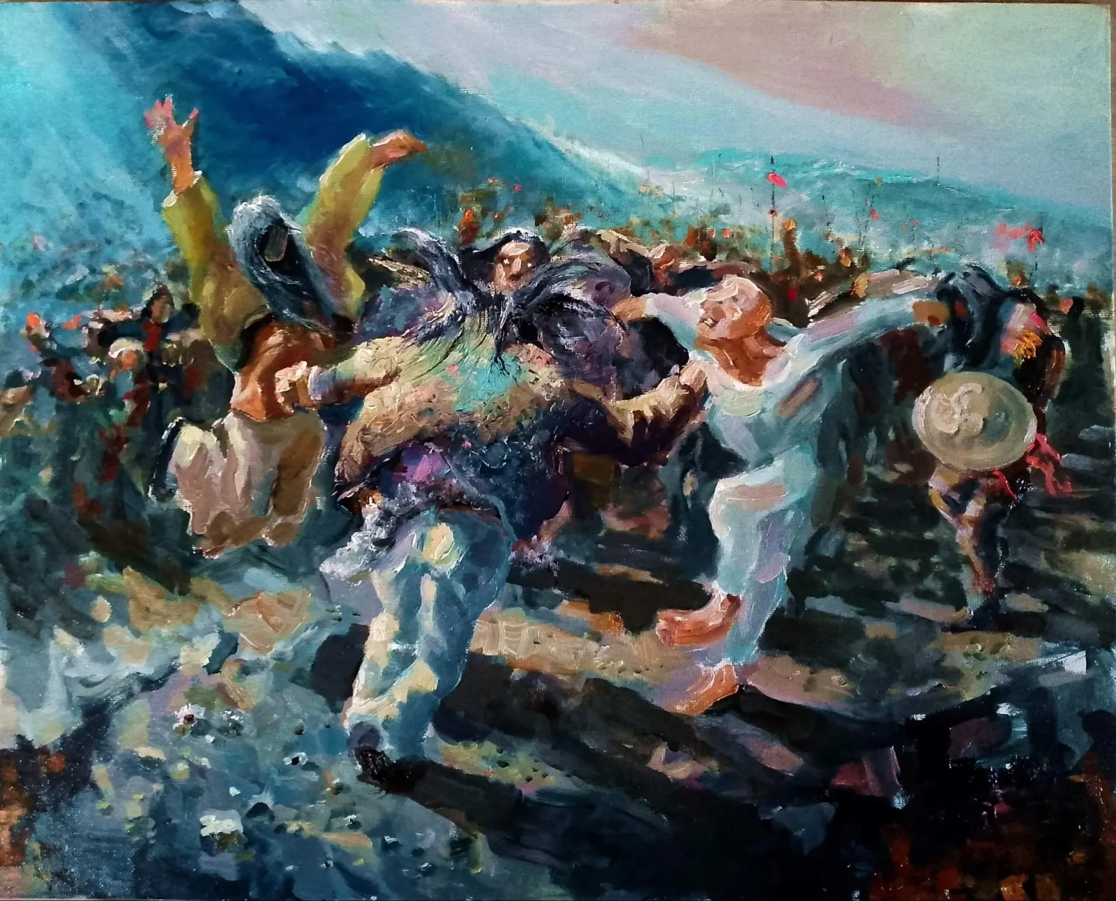 Картина «"Мужской танец"» — Роман Голосной, Жанровая живопись, аукцион Artstore