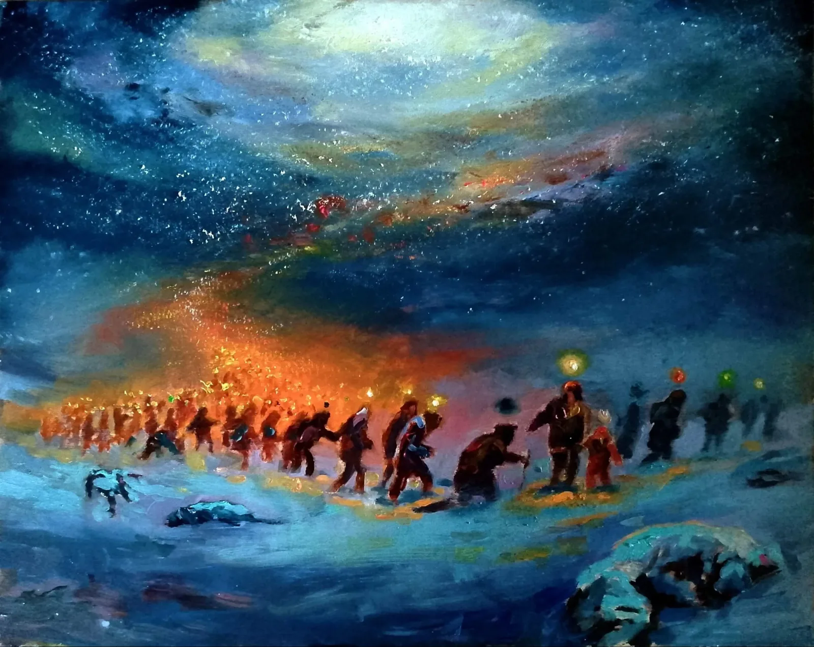 Картина «"В школу"» — Роман Голосной, Жанровая живопись, аукцион Artstore