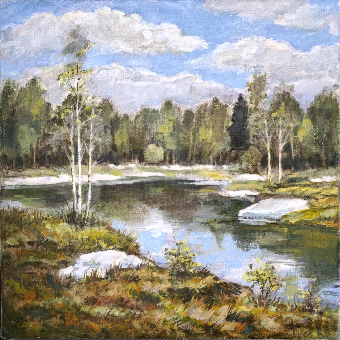 Весна. Снег сходит
