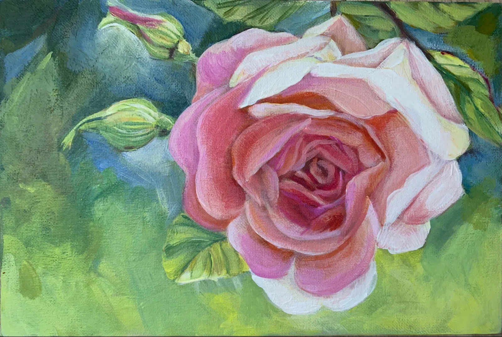 Картина «Роза» — Любовь Барданова, Пейзаж, аукцион Artstore