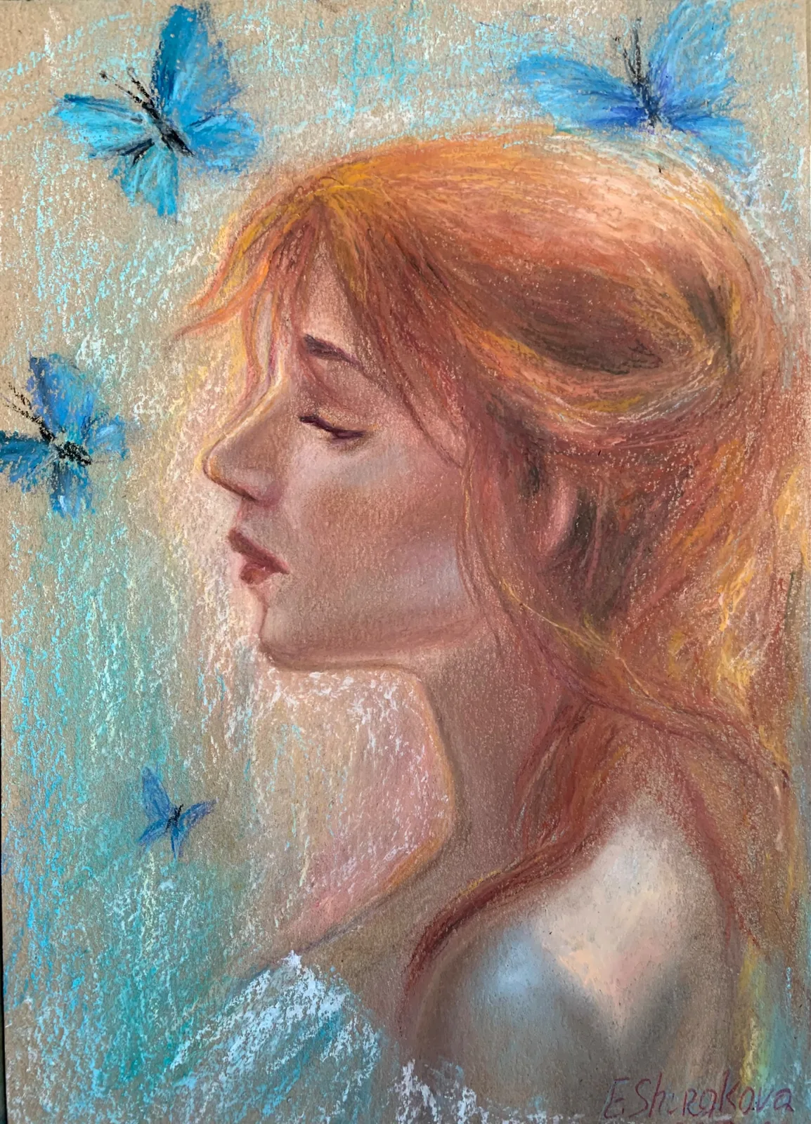 Картина «Бабочки и грезы» — Эльвира Широкова, Портрет, аукцион Artstore