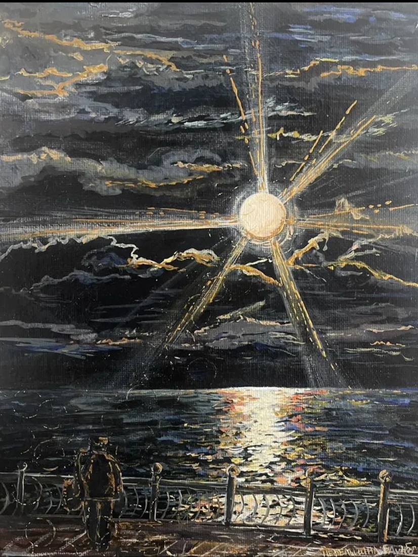 Картина «Закат» — Елена Жванко( Перелыгина), Пейзаж, Живописный пейзаж . Холст на картоне.