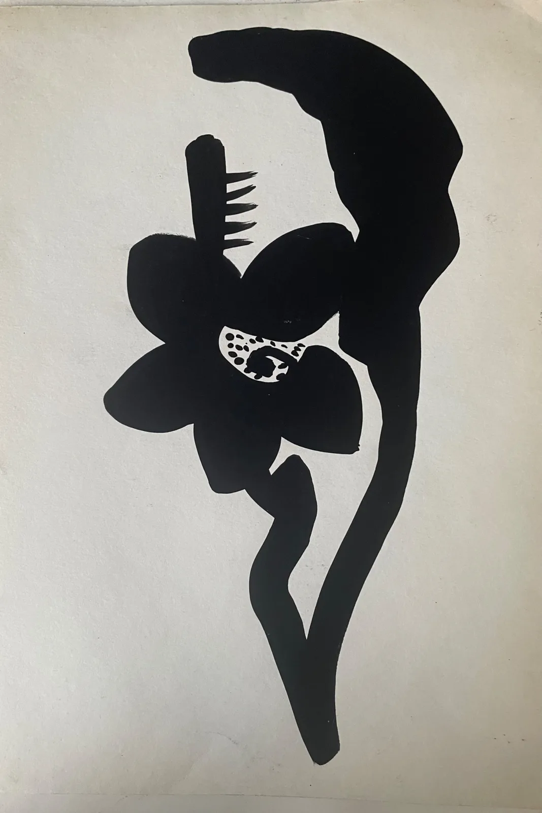 Картина «Цветок иероглиф» — Маша Казак, Абстракция, В работе "Цветок иероглиф" 2020 года художник представляет интересное сочетание…