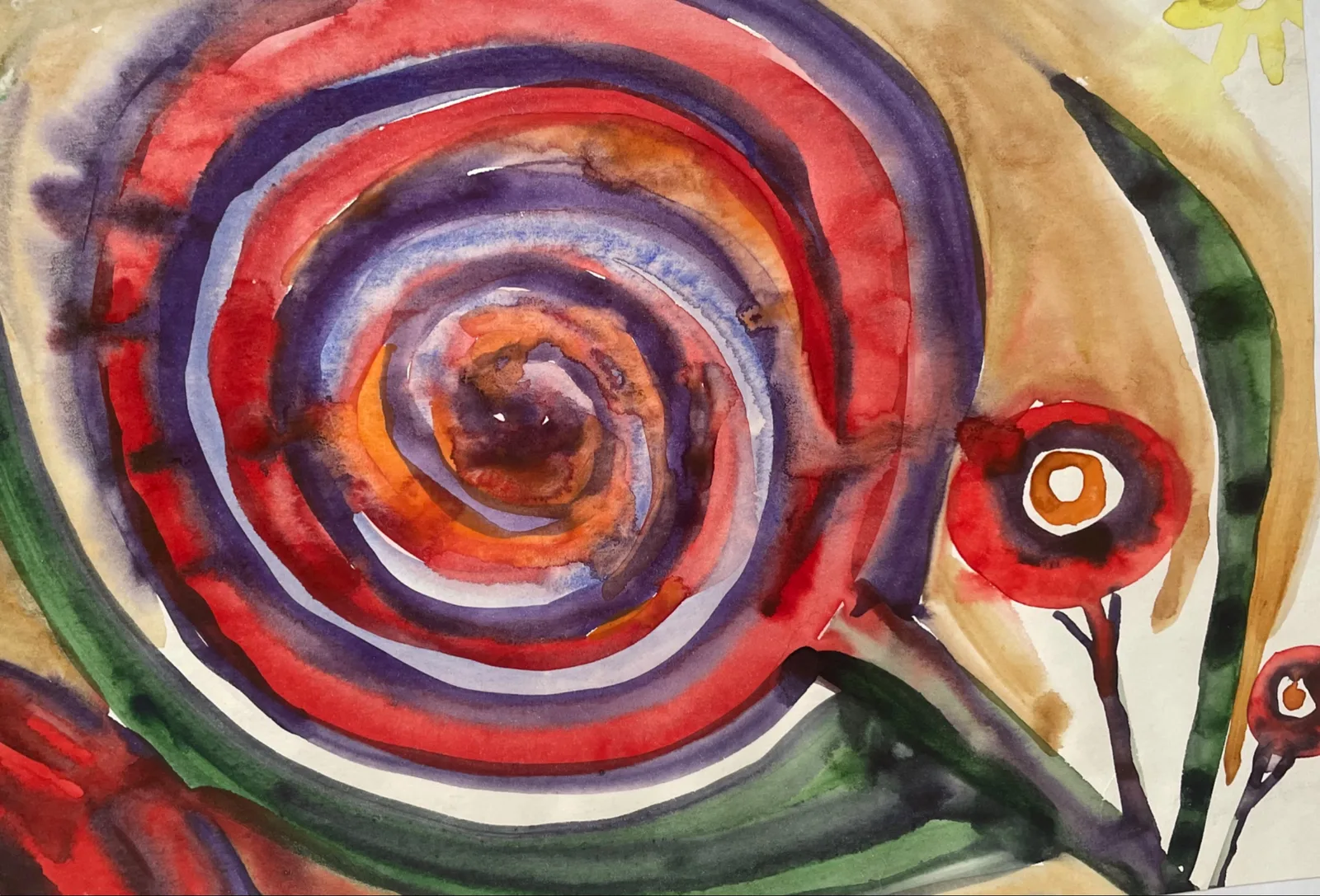 Картина «Цветок солнца» — Маша Казак, Пейзаж, Летом 2020 года, ранним утром, я написала "Цветок солнца" в своей уютной мастер…