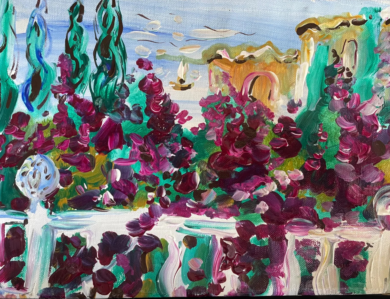 Картина «Испания» — Маша Казак, Пейзаж, Автор этой работы — талантливый современный художник, чья картина "Испания" на …