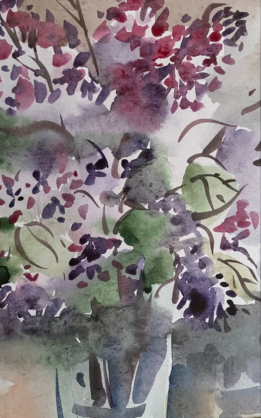 Картина «Сирень» — Маша Казак, Натюрморт, На этой картине сирени я хотела передать не просто букет цветов, а особое состо…