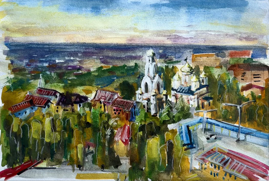 Картина «Осень» — Ксения Ельчанинова, Пейзаж
