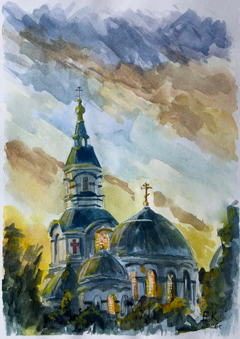 Картина «Валаамский монастырь» — Ксения Ельчанинова, Пейзаж, 20х30
