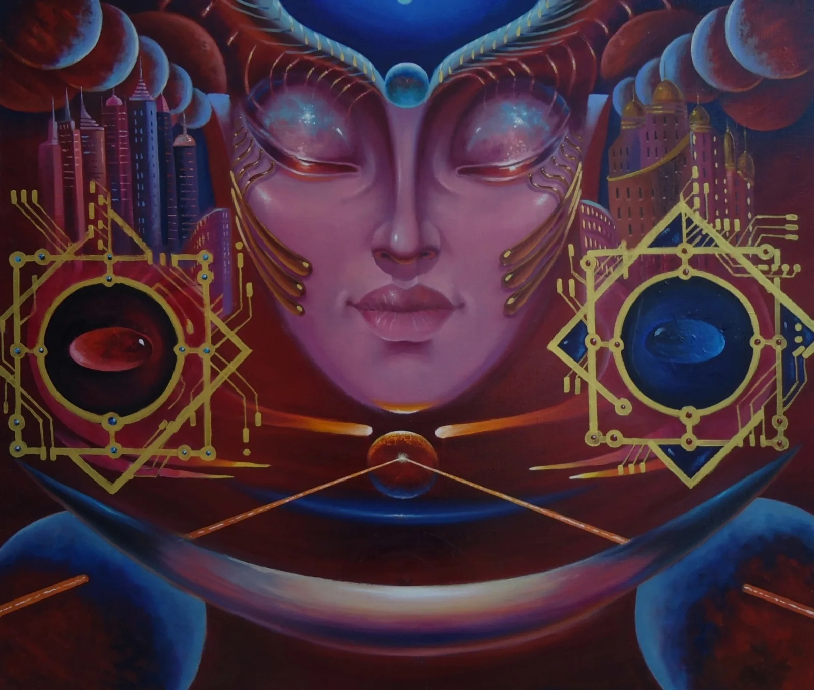 Картина «"Шаманка, Трансцендентный Выбор" холст на подрамнике /масло, 85х100 см. 2023 г.» — Сергей Могилевский, Другое, аукцион Artstore