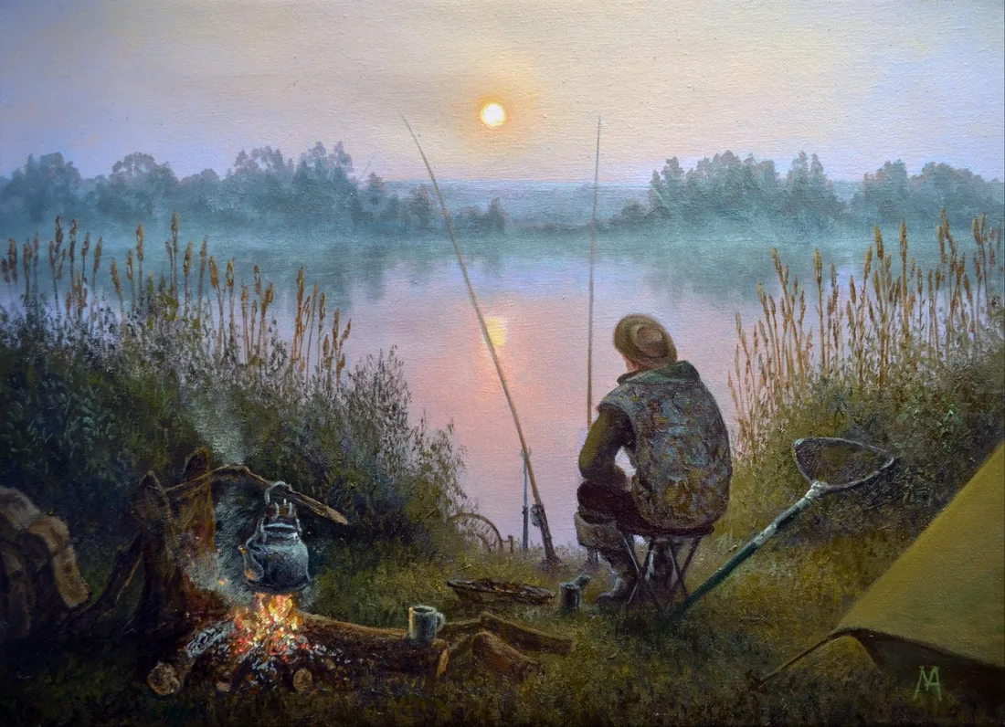 Картина «Клёвое место» — Александр Мельников, Пейзаж