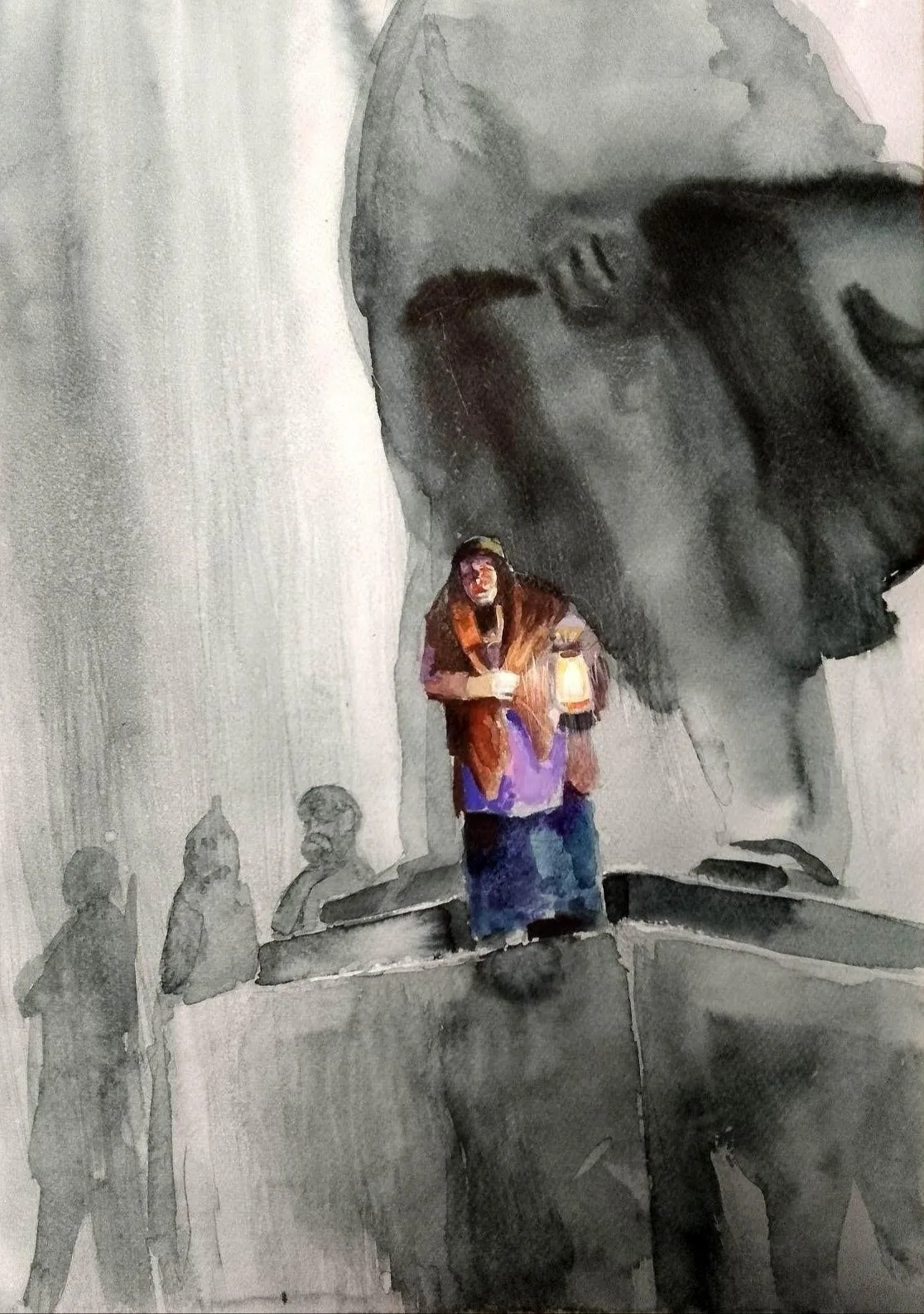 Картина «"Родина Мать"» — Роман Голосной, Жанровая живопись, ..в рамке, под стеклом