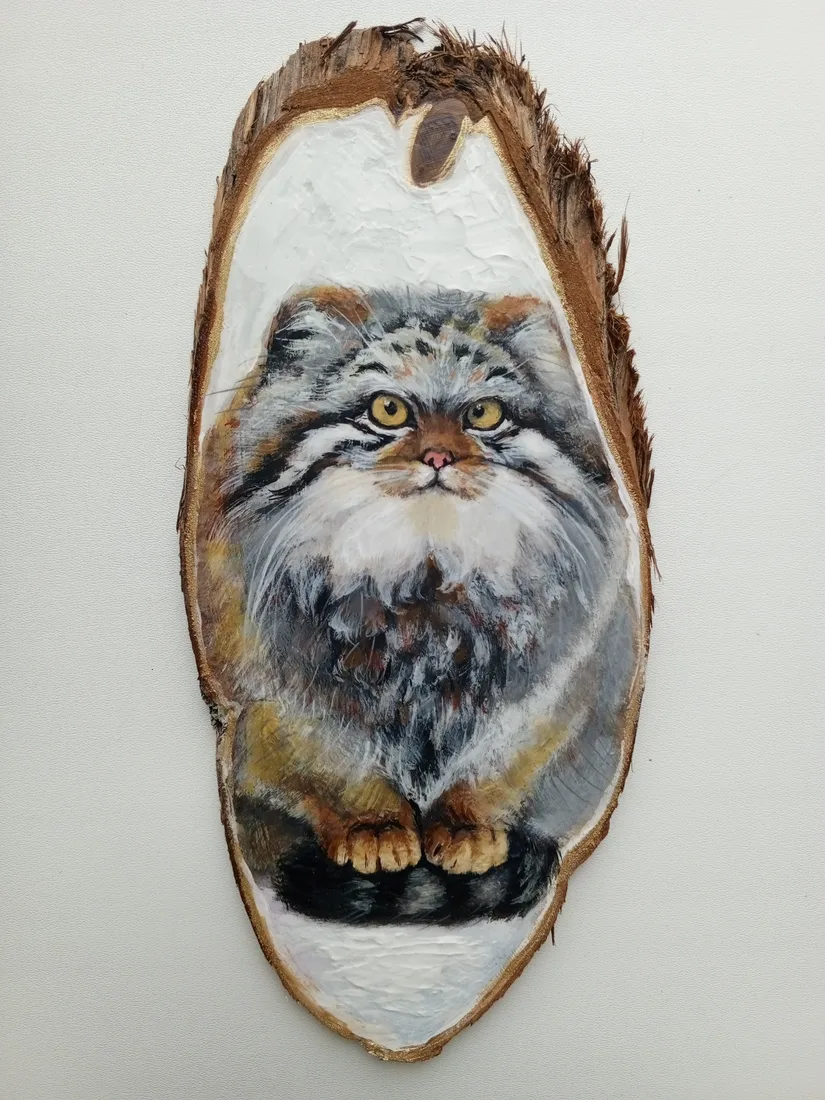 Картина «Манул» — Маргарита Снигирёва, Анималистика