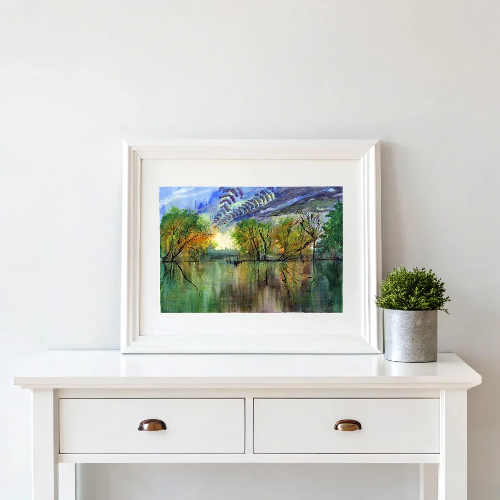 Вечер на озере