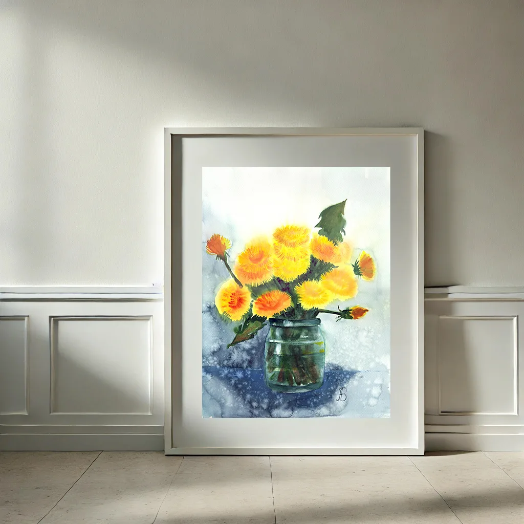 Одуванчики в банке