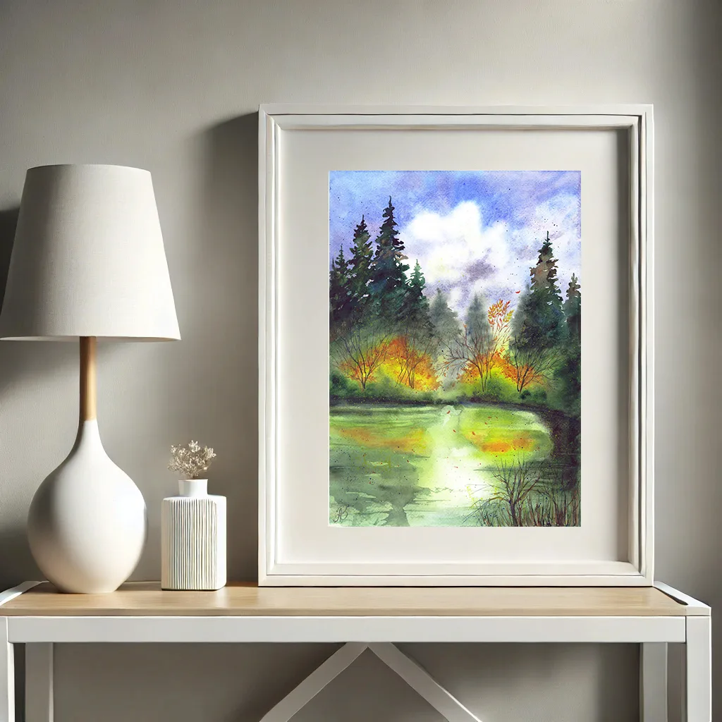 Осень у пруда