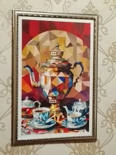 Самовар Бурлюка . Приглашение к чаепитию.