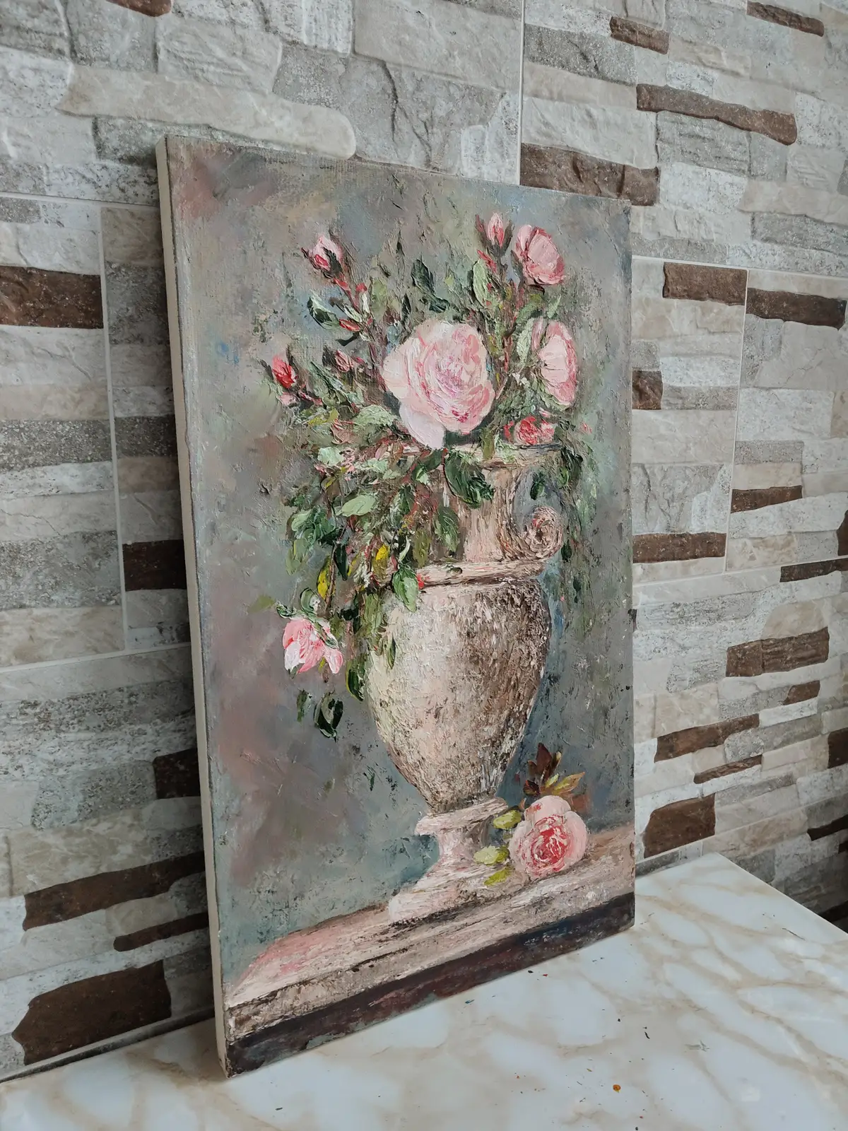 Натюрморт с розами