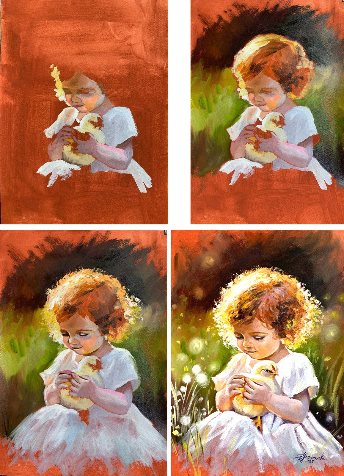 "Девочка с цыпленком"