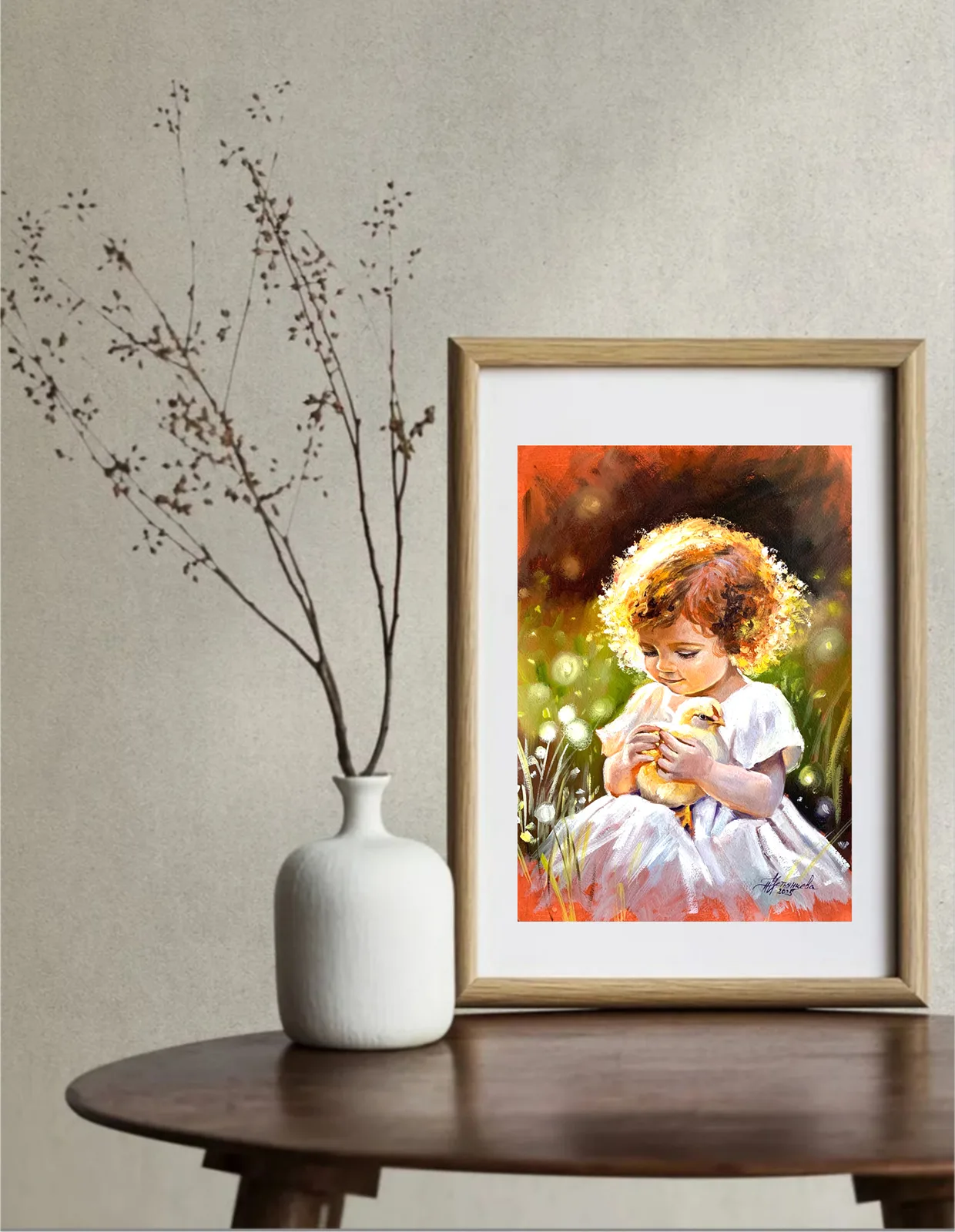 "Девочка с цыпленком"