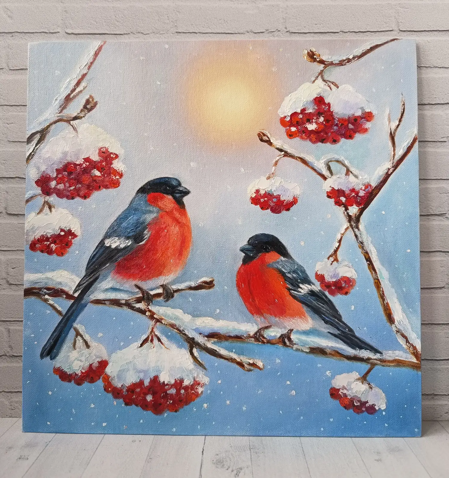 Снегири на рябине