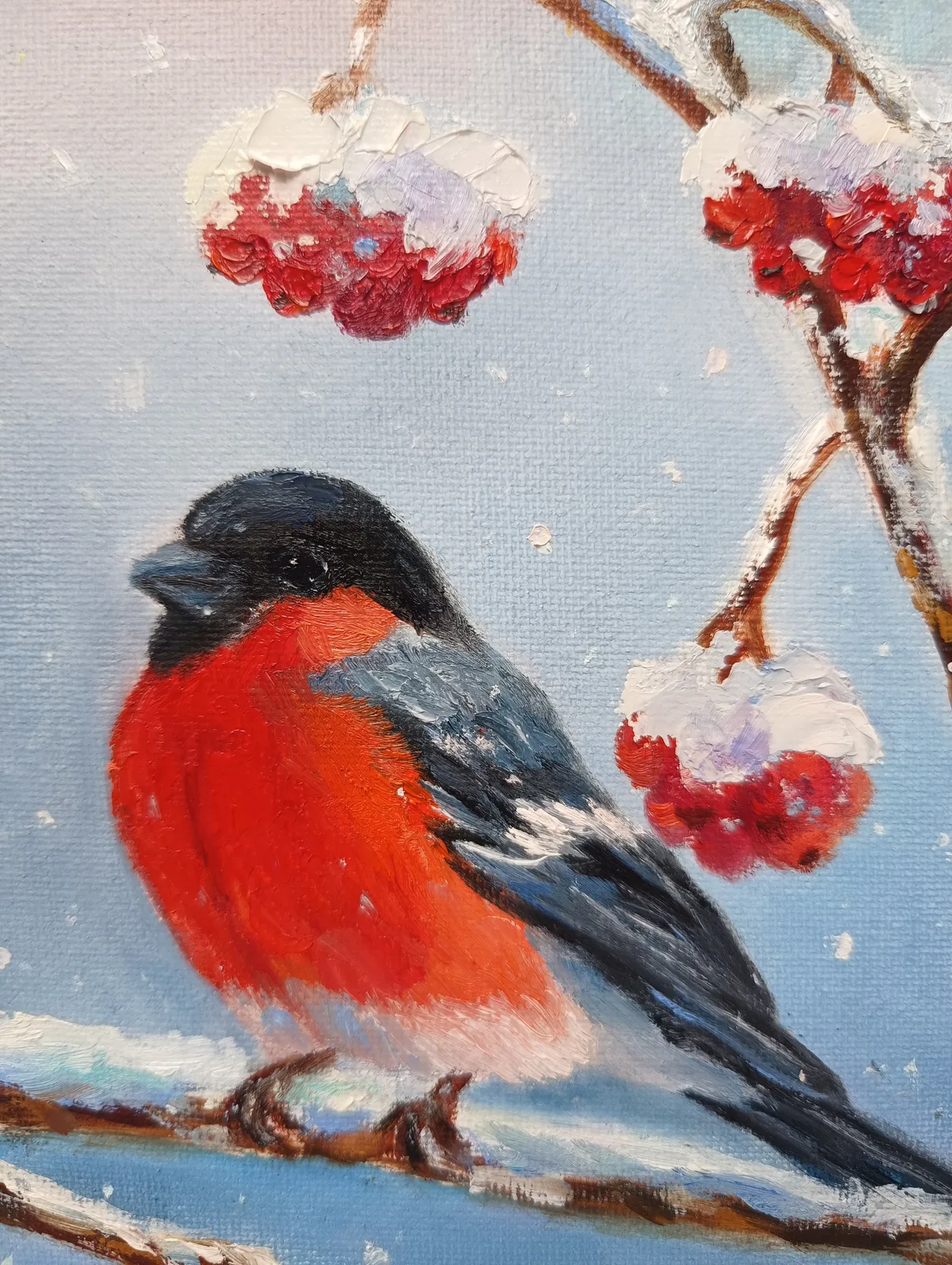 Снегири на рябине