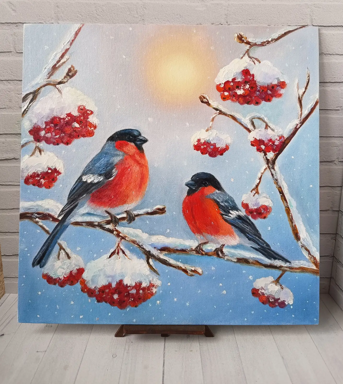 Снегири на рябине