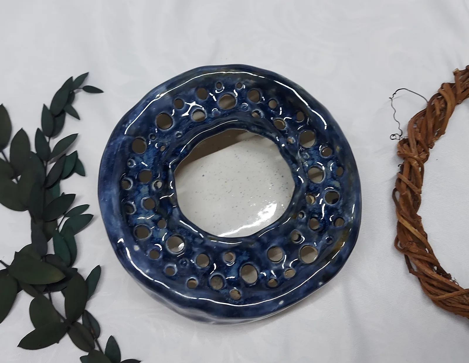 Керамическая ваза - роузболл, кензан