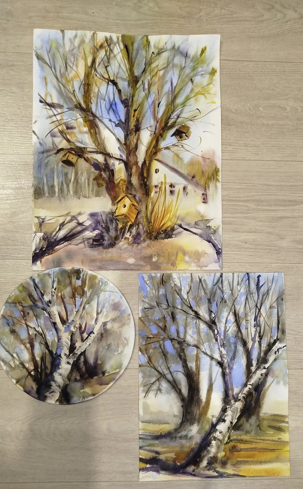 Весенние березы