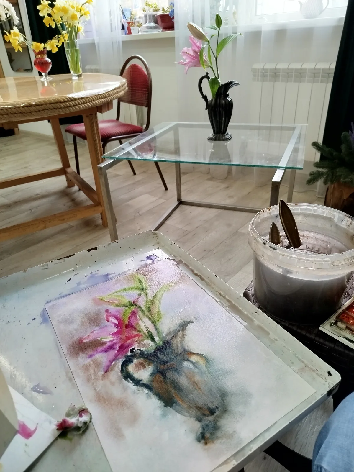 Лилия в бронзовом кувшине №2