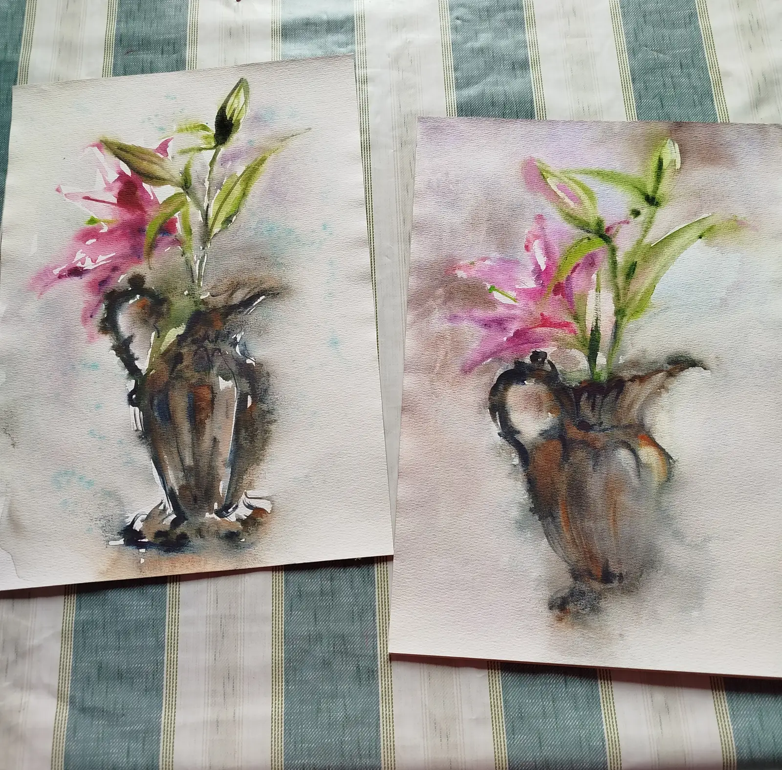 Лилия в бронзовом кувшине №1